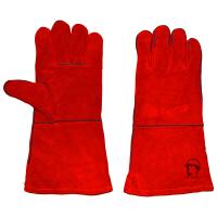 Краги "РосМарка" красные с подкладкой, 35 см (1470)