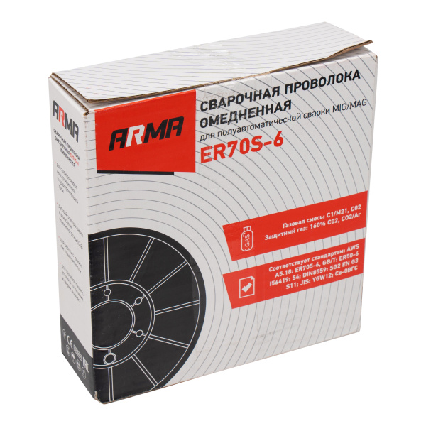 Проволока омедненная ARMA ER70S-6 0,8 мм по 5 кг
