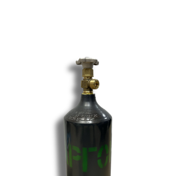 Баллон 20 л (159) (плоск. дно, серый, W27.8, с кольцом) Аргон с ВК