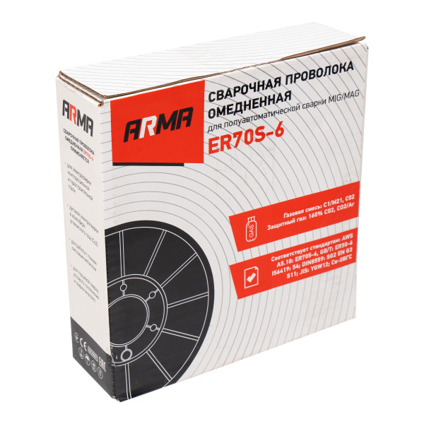 Проволока омедненная ARMA ER70S-6 1,2 мм по 5 кг