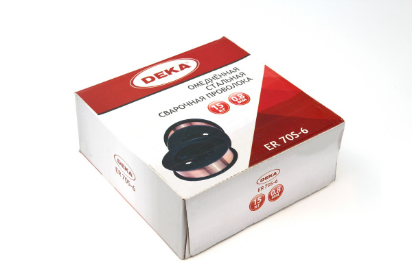 Омедненная проволока DEKA ER70S-6 0,8 мм по 15 кг
