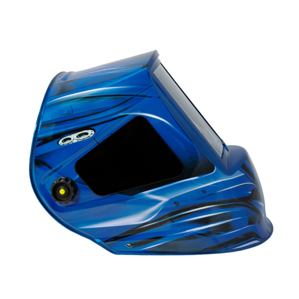 Маска сварщика КОРУНД МЕГА "синяя" (ф-р MEGA LED 2) в блистере