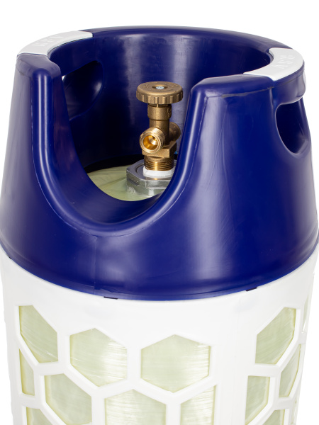 Баллон полимерно-композитный газовый, бело-синий, 24,5 л (LPG/СУГ) RSV Composite