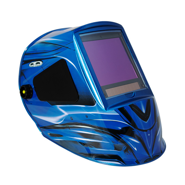 Маска сварщика КОРУНД МЕГА "синяя" (ф-р MEGA LED 2) в блистере