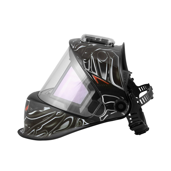 Маска сварщика КОРУНД МЕГА "чёрная" (ф-р MEGA, внеш. регулировка) в коробке