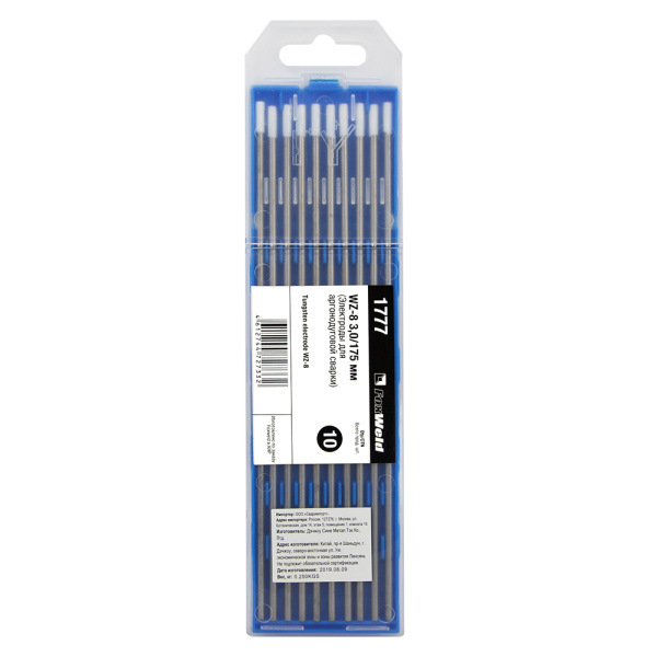 Вольфрамовый электрод WZ-8 3,0мм / 175мм (1шт.) FoxWeld