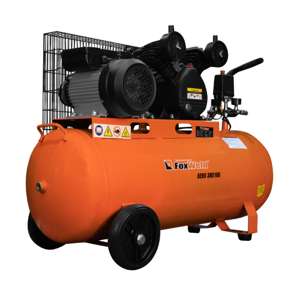 Масляный ременной компрессор AERO 380/100 (пр-во FoxWeld/КНР)
