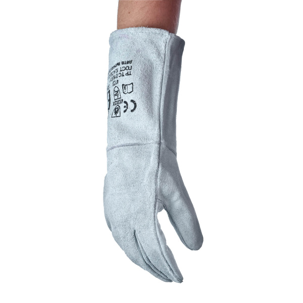 Краги сварщика спилковые серые