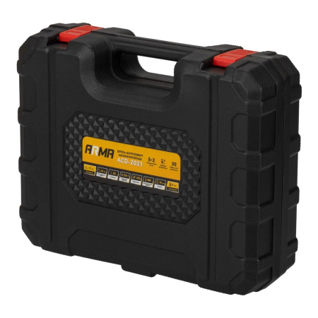 Дрель-шуруповерт аккумуляторная ARMA ACD-2021, с набором аксессуаров